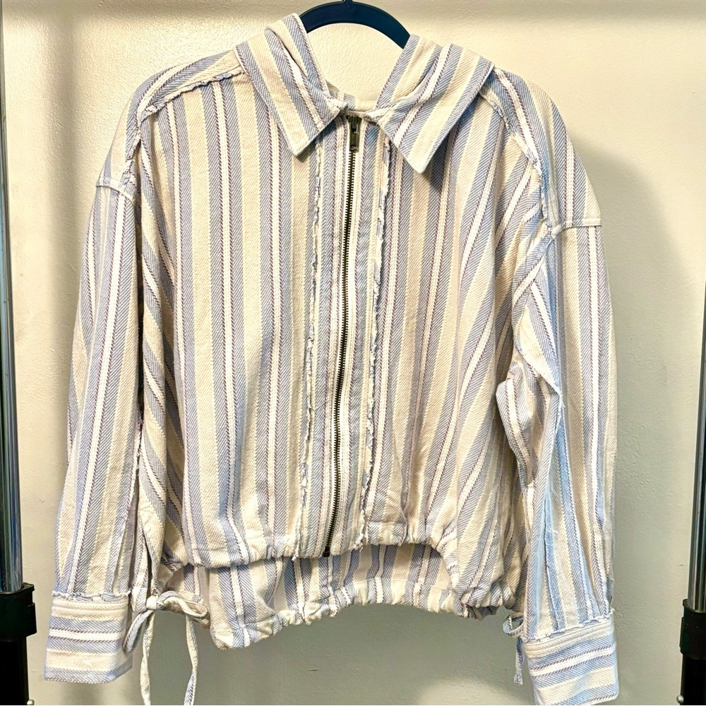 Moonlit Shore Stripe Shirt - size M - We the Free / Free People